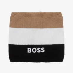 BOSS Scarves|Scarves*Boys Beige & Black Knitted Snood