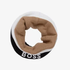 BOSS Scarves|Scarves*Boys Beige & Black Knitted Snood