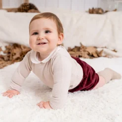 Artesanía Granlei Outfit Sets*Boys Beige & Red Shorts Set