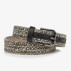 Dolce amp; Gabbana Clothing Accessories*Boys Beige Canvas Belt
