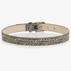 Dolce amp; Gabbana Clothing Accessories*Boys Beige Canvas Belt