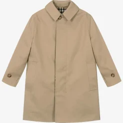 Burberry Coats & Jackets*Boys Beige Check Reversible Car Coat