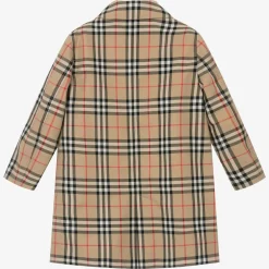 Burberry Coats & Jackets*Boys Beige Check Reversible Car Coat