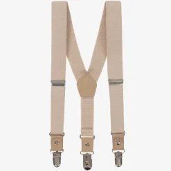 Tutto Piccolo Clothing Accessories*Boys Beige Clip-On Braces