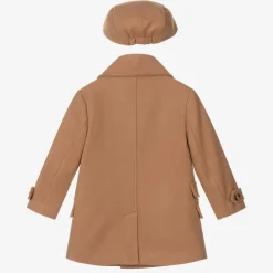 Beau KiD Coats & Jackets*Boys Beige Coat & Hat Set