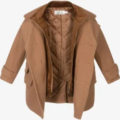 Beau KiD Coats & Jackets*Boys Beige Coat & Hat Set