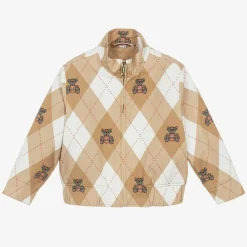 Burberry Coats & Jackets*Boys Beige Cotton Argyle Jacket