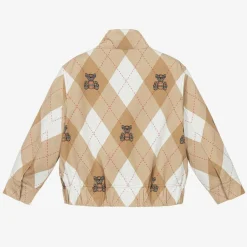 Burberry Coats & Jackets*Boys Beige Cotton Argyle Jacket