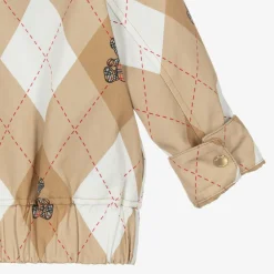 Burberry Coats & Jackets*Boys Beige Cotton Argyle Jacket