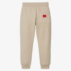 HUGO Trousers*Boys Beige Cotton Joggers