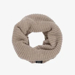 Mayoral Scarves*Boys Beige Cotton Knit Snood
