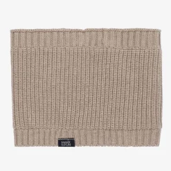 Mayoral Scarves*Boys Beige Cotton Knit Snood