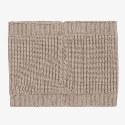 Mayoral Scarves*Boys Beige Cotton Knit Snood