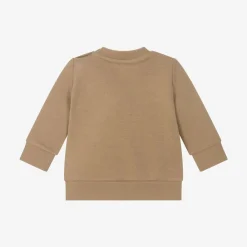 BOSS Tops*Boys Beige Cotton Sweatshirt