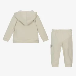 Babidu Tracksuits*Boys Beige Cotton Tracksuit