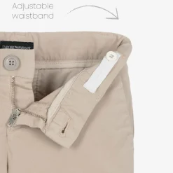 Emporio Armani Trousers*Boys Beige Cotton Trousers