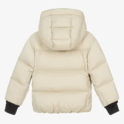 Moncler Enfant Snowwear*Boys Beige Down Padded Mandres Ski Jacket