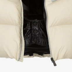 Moncler Enfant Snowwear*Boys Beige Down Padded Mandres Ski Jacket