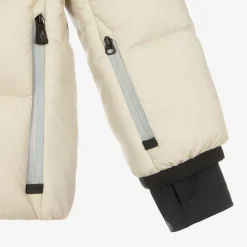 Moncler Enfant Snowwear*Boys Beige Down Padded Mandres Ski Jacket