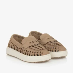 House of Cavani Loafers & Moccasins|Loafers & Moccasins*Boys Beige Faux Suede Loafers