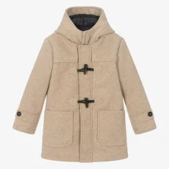 Mayoral Coats & Jackets*Boys Beige Felted Duffle Coat
