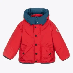 Moncler Enfant Coats & Jackets*Boys Beige Fleece & Down Reversible Jacket