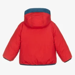 Moncler Enfant Coats & Jackets*Boys Beige Fleece & Down Reversible Jacket