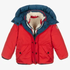 Moncler Enfant Coats & Jackets*Boys Beige Fleece & Down Reversible Jacket