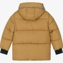Mayoral Coats & Jackets*Boys Beige Hooded Puffer Coat
