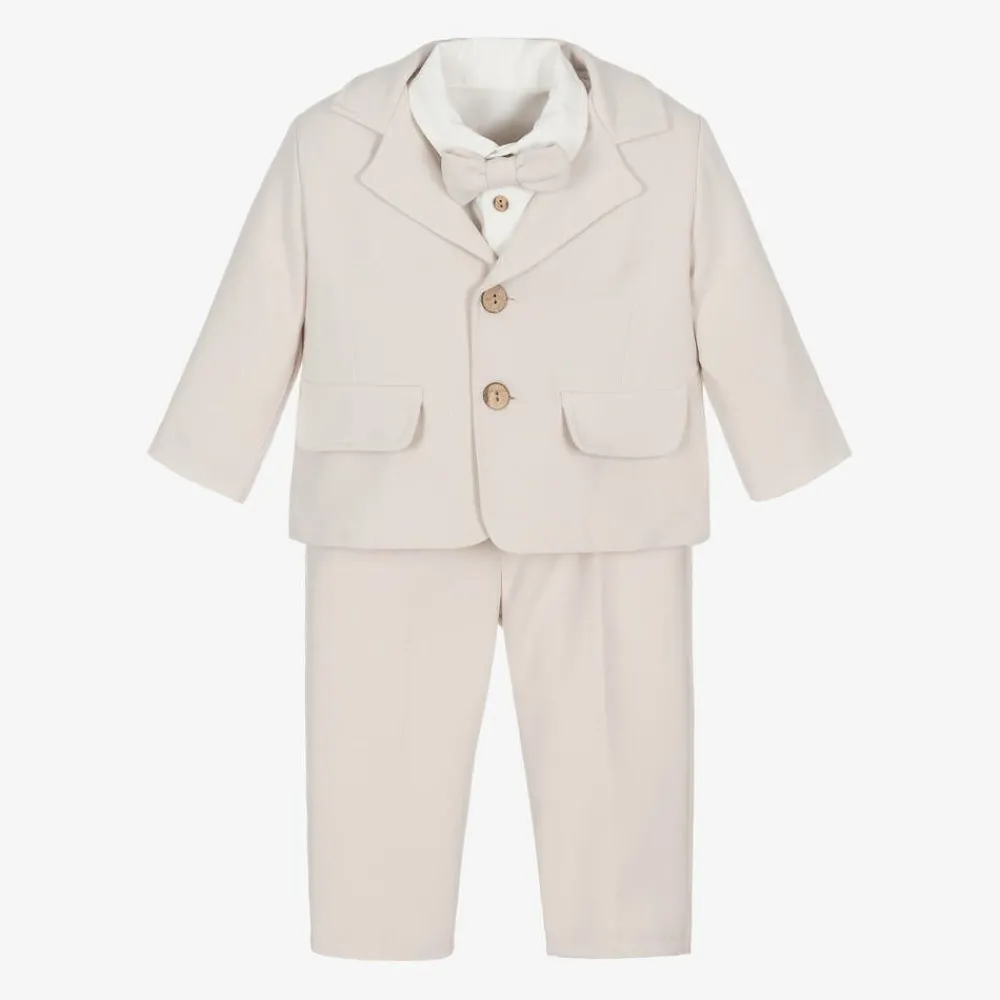Andreeatex Suits|Suits*Boys Beige Jersey Suit