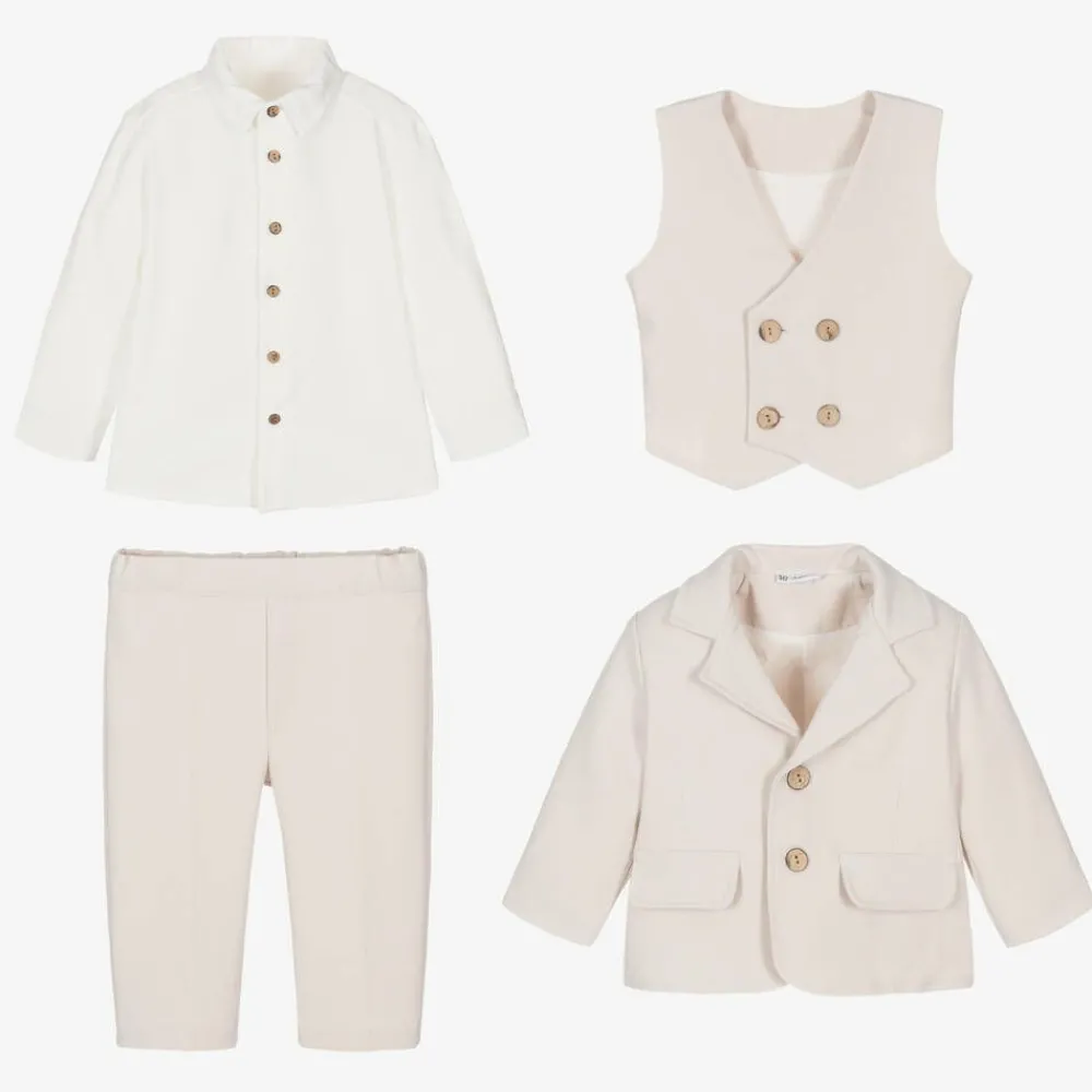 Andreeatex Suits|Suits*Boys Beige Jersey Suit