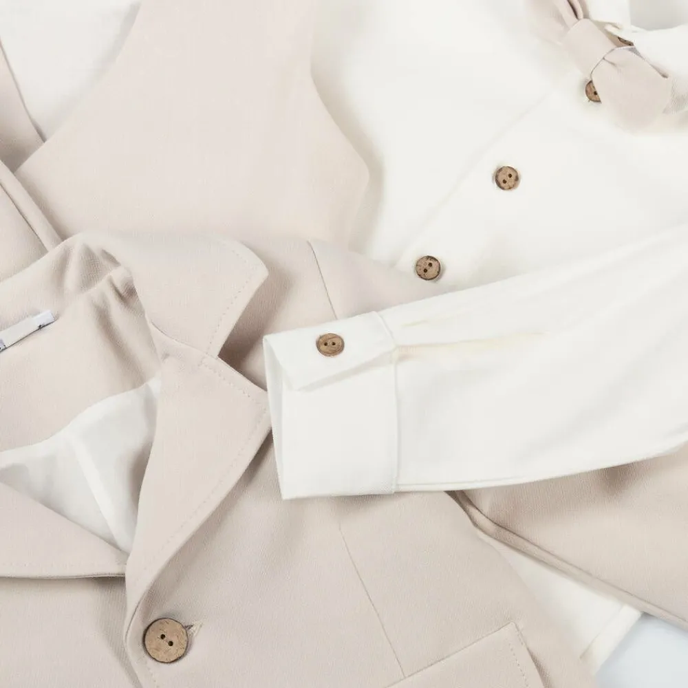 Andreeatex Suits|Suits*Boys Beige Jersey Suit