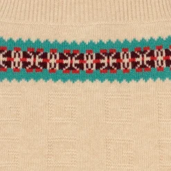 Gucci Trousers|Trousers*Boys Beige Knitted Dungarees