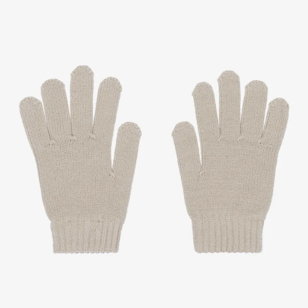 Mayoral Gloves & Mittens*Boys Beige Knitted Gloves