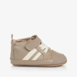 Old Soles First Walkers|First Walkers*Boys Beige Leather First Walker Shoes