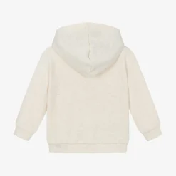 Mayoral Tops*Boys Beige Marl Zip-Up Hooded Top