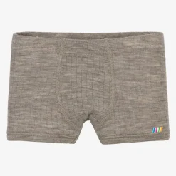 Joha Underwear*Boys Beige Merino Wool Boxer Shorts