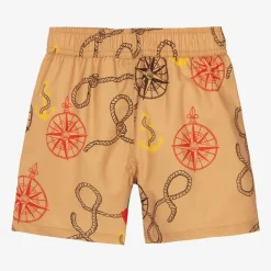 Mini Rodini Swimwear*Boys Beige Nautical Swim Shorts