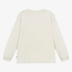 Molo Tops*Boys Beige Organic Cotton UFO Top