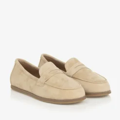 Age of Innocence Loafers & Moccasins|Loafers & Moccasins*Boys Beige Suede Leather Loafers
