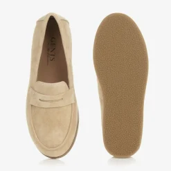 Age of Innocence Loafers & Moccasins|Loafers & Moccasins*Boys Beige Suede Leather Loafers