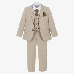 Beau KiD Suits*Boys Beige Trouser Suit