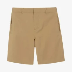 Burberry Shorts*Boys Beige Twill Shorts