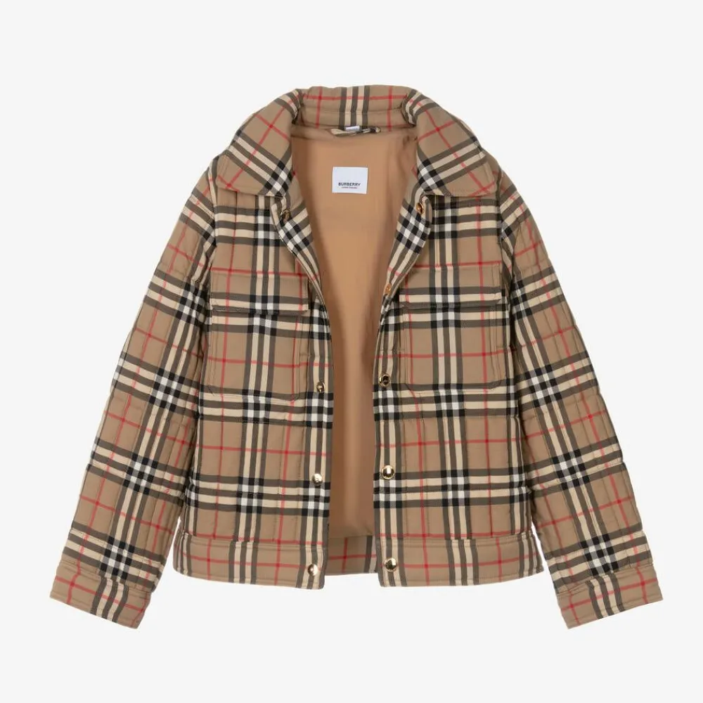 Burberry Coats & Jackets*Boys Beige Vintage Check Jacket