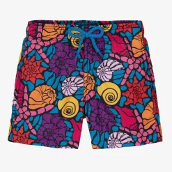 Vilebrequin Swimwear*Boys Black & Blue Seashell Swim Shorts