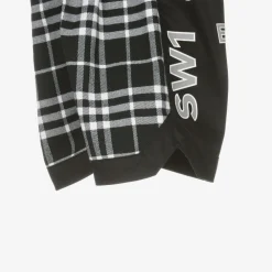 Burberry Shorts*Boys Black & Checked Logo Shorts