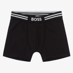 BOSS Underwear*Boys Black & Grey Boxer Shorts (2 Pack)
