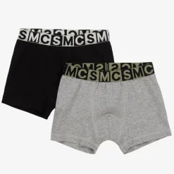 Stella McCartney Kids Underwear*Boys Black & Grey Boxer Shorts (2 Pack)