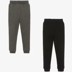 Childrensalon Essentials Trousers*Boys Black & Grey Organic Joggers (2 Pack)