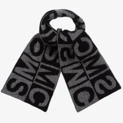 Stella McCartney Kids Scarves*Boys Black & Grey SMC Scarf